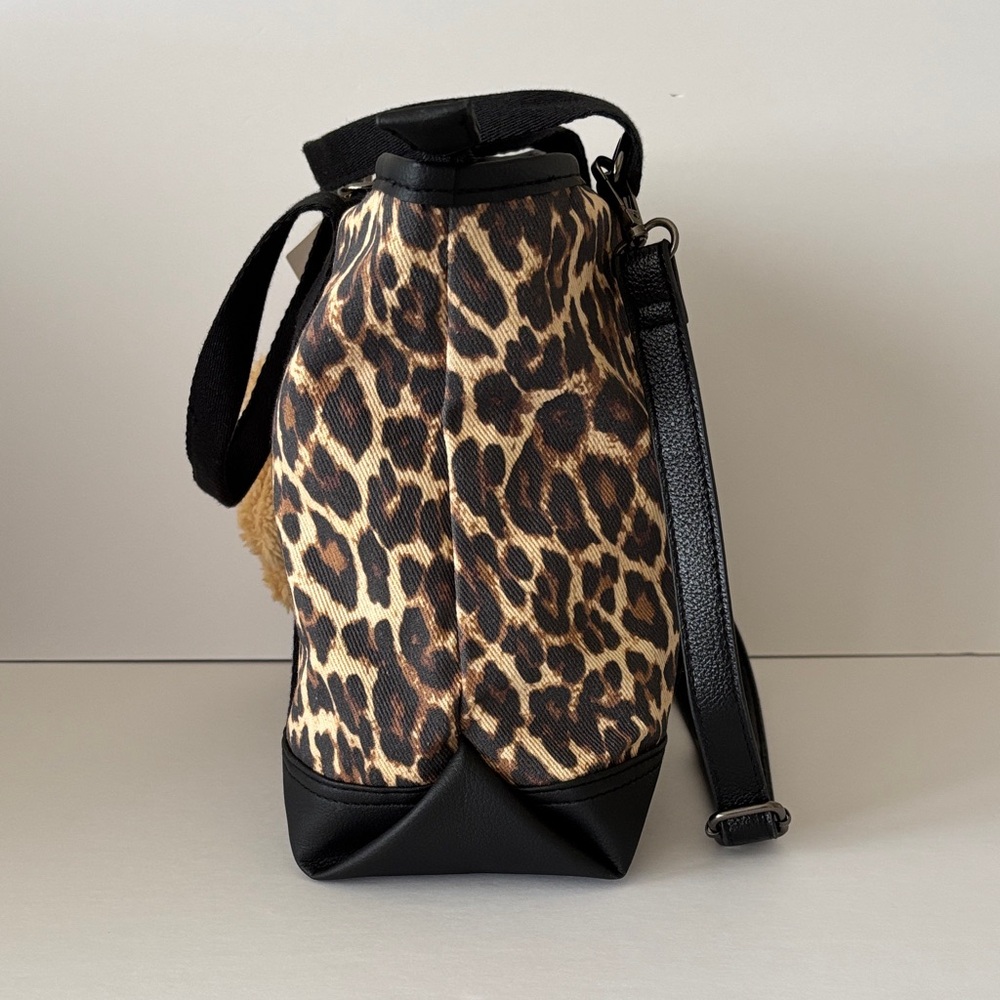 ☀️Luv Betsey by Betsey Johnson LBADIE Leopard Print Tote Crossbody Bag - Picture 6 of 15